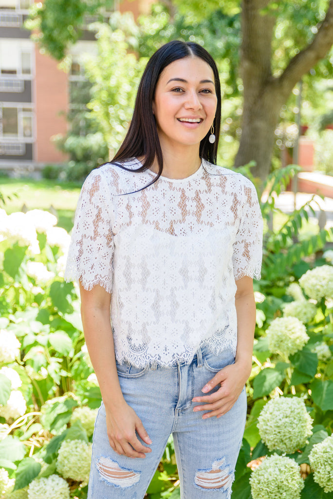 Lace of My Heart Top Ave Shops